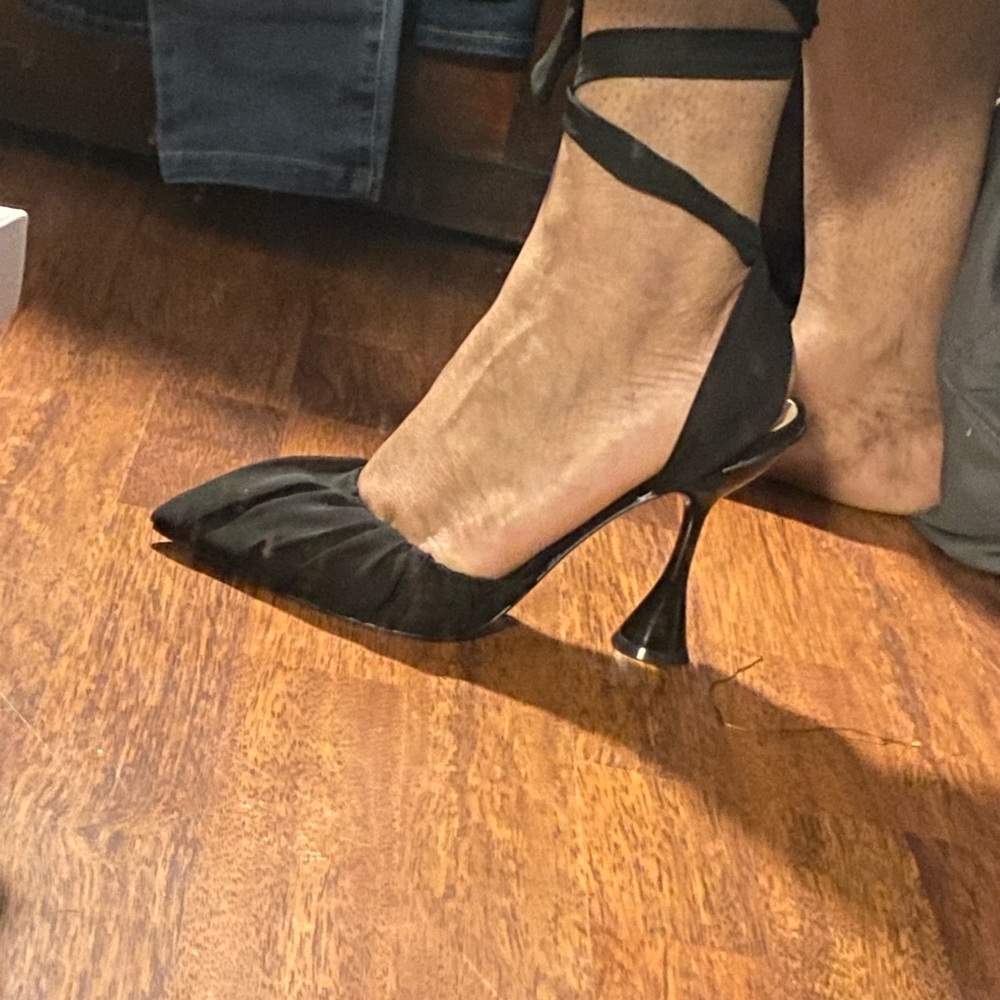 Gianni Bini Black Strappy Heels - Picture 7 of 9